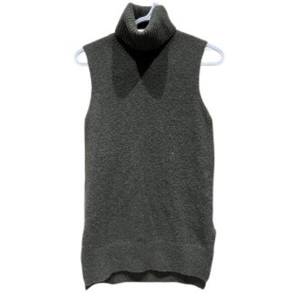 Cynthia Rowley green sleeveless turtleneck tunic sweater size XS - Picture 6 of 8